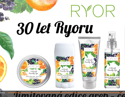 Promo animace s kosmetickými produkty Ryor