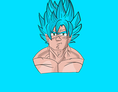 Character-Design Super Sayajin Blue