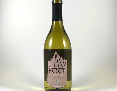 Clawfoot Chardonnay Wine Label Design