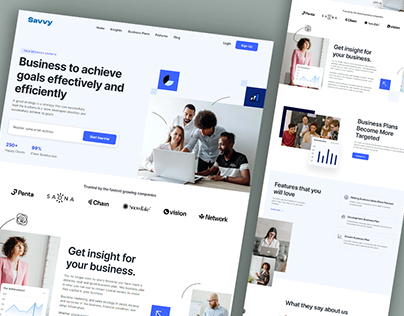 Savvy - Business Website Design | Landing Page