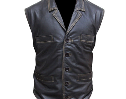 Hell on Wheels Cullen Bohannon Leather Vest for Men
