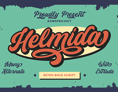 Helmida - Retro Font With Extrude
