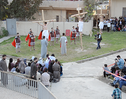 Shooting Scenes of The Stages of the Cross, Duhok-Iraq.