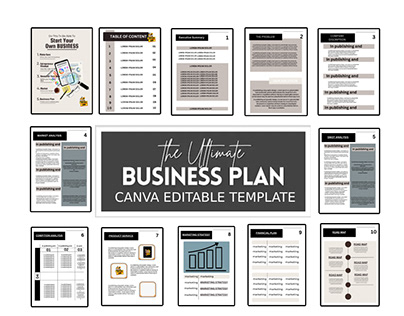 Etsy startup Business plan template