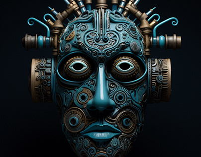 Mayan Masks by Wayne Flint
