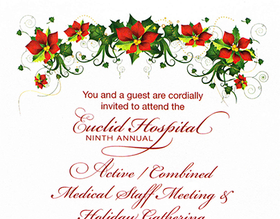Euclid Hospital Holiday Party Invitation