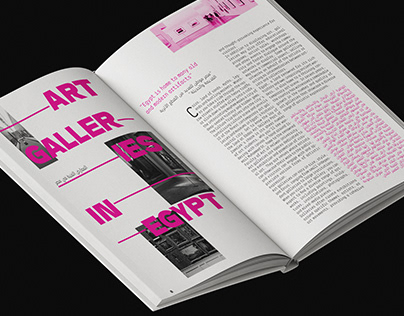 Project thumbnail - Bilingual magazine about Art Galleries in Egypt