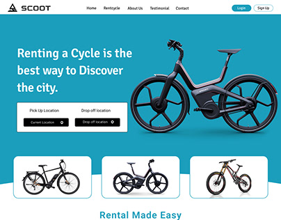 SCOOT Cycle Rental Website Design