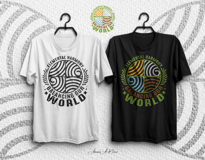 Project thumbnail - Elemental Harmony | Typography T-shirt Design