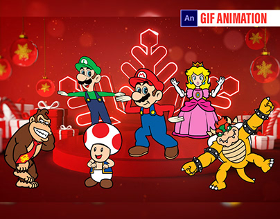 Mario Characters Dancing Gif