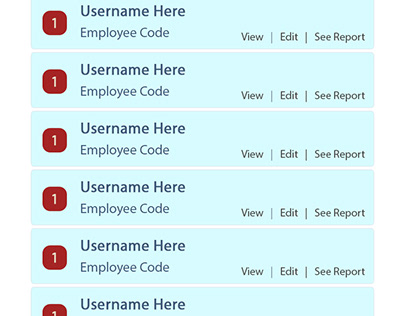 Employees Listing app screen