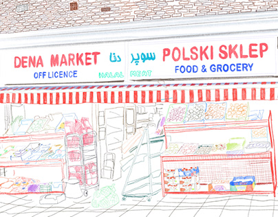 polish shop illustration