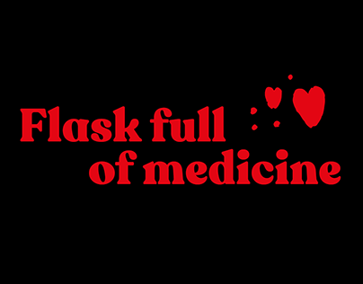 Flask full of medicine