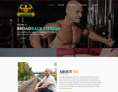 Fitbiztraining Gym Website design