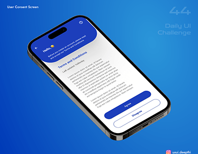 User Consent screen | Daily UI Challenge # 44/90