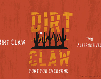 Dirt Claw Display Font Design