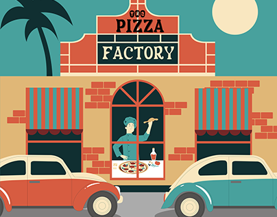 BRANDING AND PACKAGING FOR THE PIZZA FACTORY