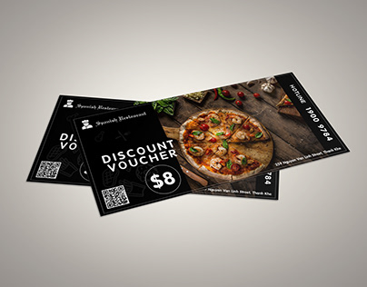 Discount voucher Design Food: Pizza