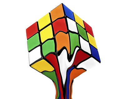 Melting Rubik's cube