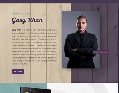 Author Landing Page | Website