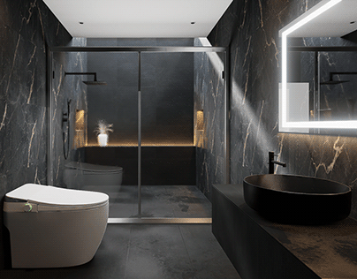 bathroom visualization render