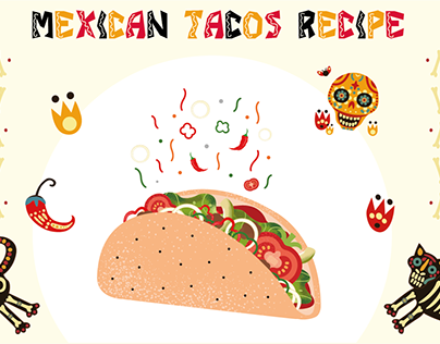Mexican tacos recipe infographic