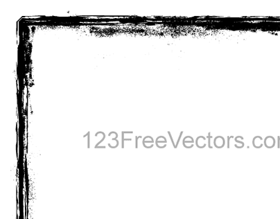 Grunge Brush Stroke Frame Vector Illustrator