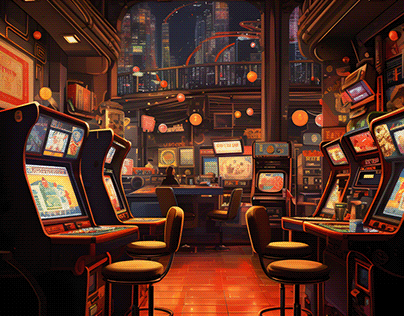 Retro Futuristic Arcade