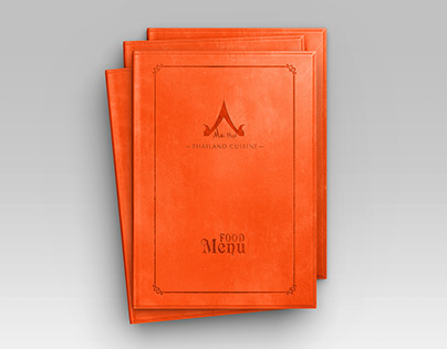 Leather Menu Cover In-grave