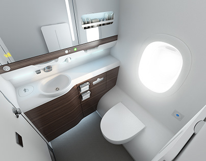 Lufthansa A380 Toilet
