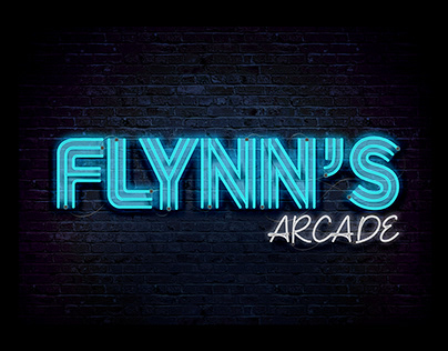 Neon style Logo animation for FLYNN'S