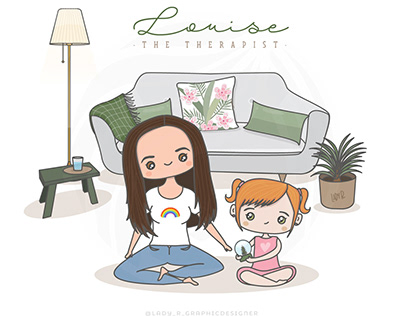 Louise The Therapist - Customized Illustrations