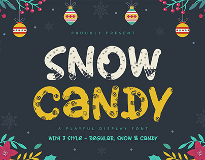 Snow Candy - Playful Display Font