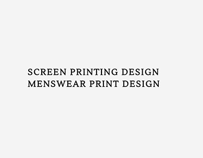 Print Design Menswear