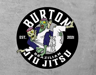 Burton BJJ Zombie Logo