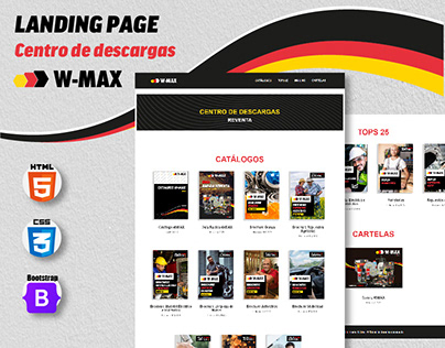 Landing Page - Centro de descargas W-Max