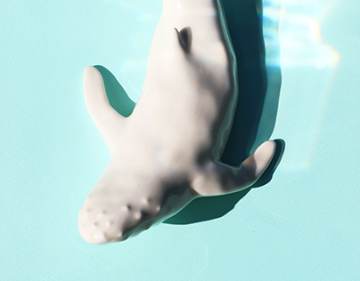 Ceramic humpback whale