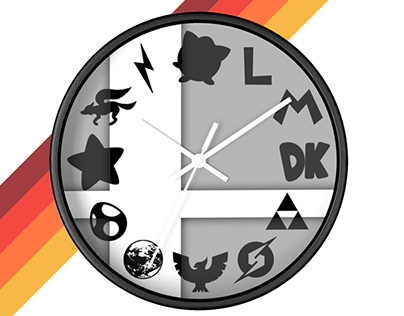 Passion Project: Super Smash Bros Ultimate clock design