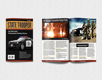 Magazine Layout State Trooper Magazine