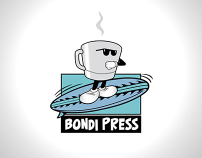 Bondi Press Cafe — Logo Design