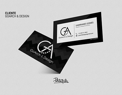 Cartão de Visitas para a GoArch & Design