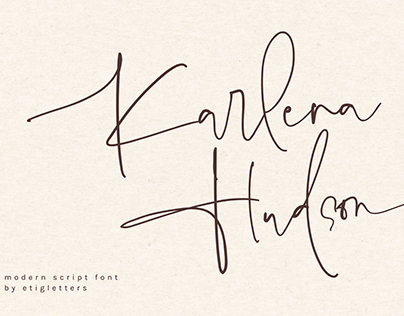 Karlena Hudson - Modern Script