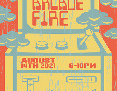 Concert Poster for Arcade Fire