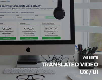Translated Video - Web site - UX / UI