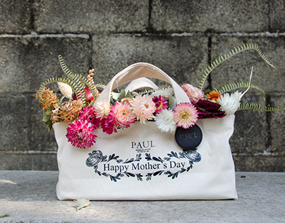 Floral gift bag