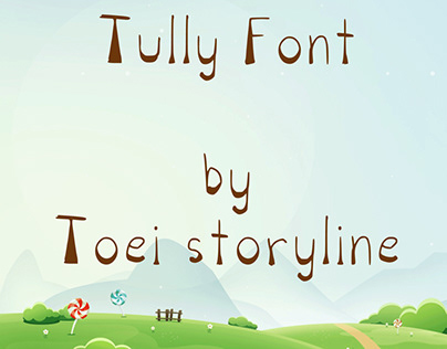 F002-Tully Font, hand written font