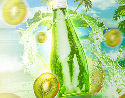 Juice and Fruits social media post design