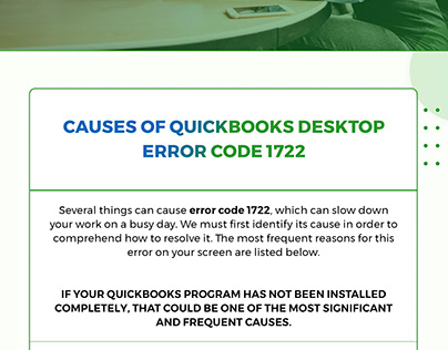 QuickBooks install error 1722- Quick method to fix!