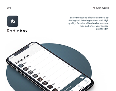 Radiobox - UI/UX Design & App Promo