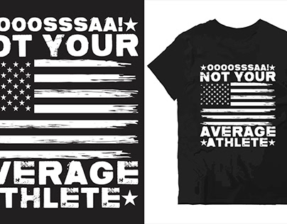 oooosssaa not your average athlete t shart design